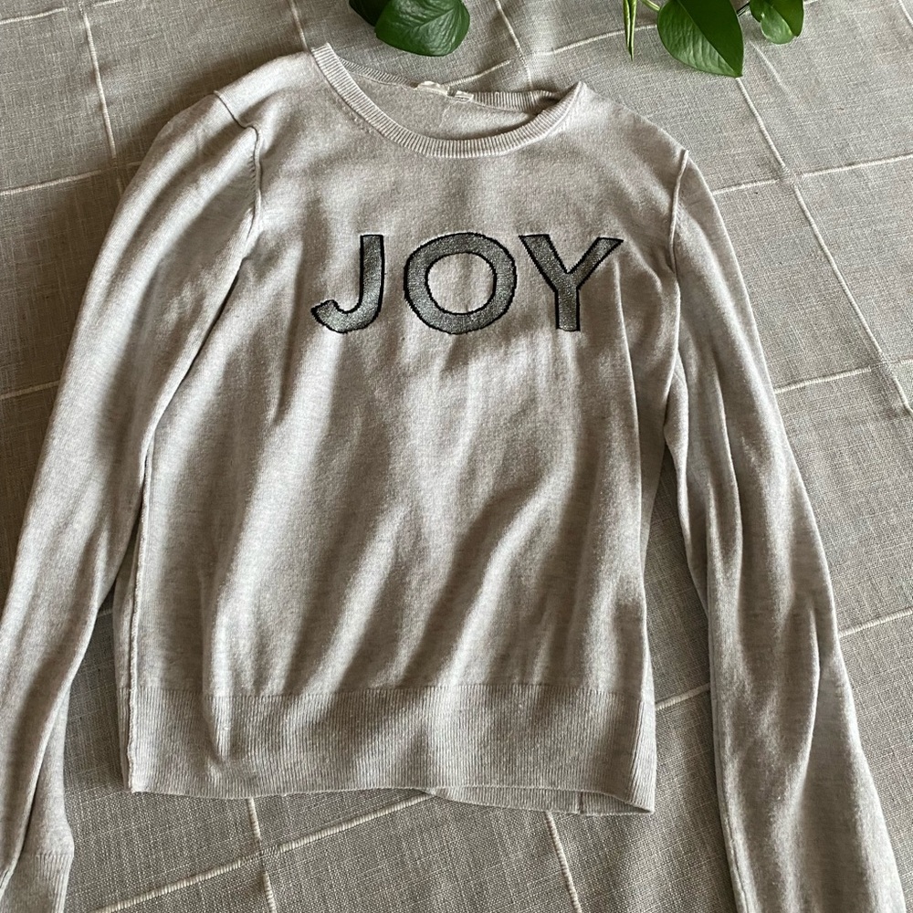 GAP; “Joy” Sweater; Light Gray; soft sweater